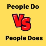 People Do or People Does