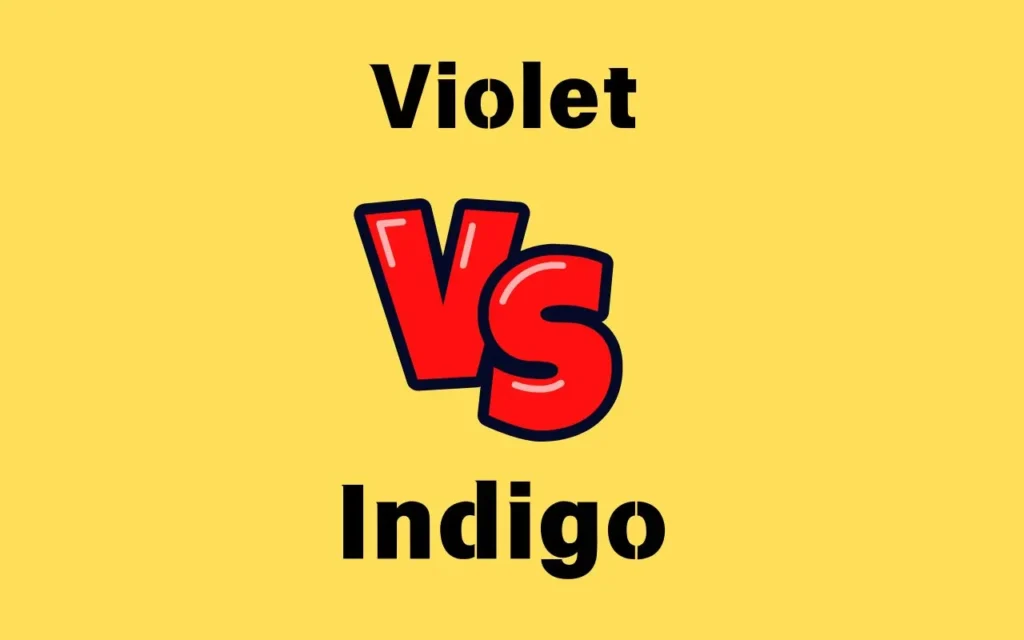 Violet vs Indigo vs Purple