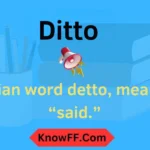 Ditto Meaning in Text