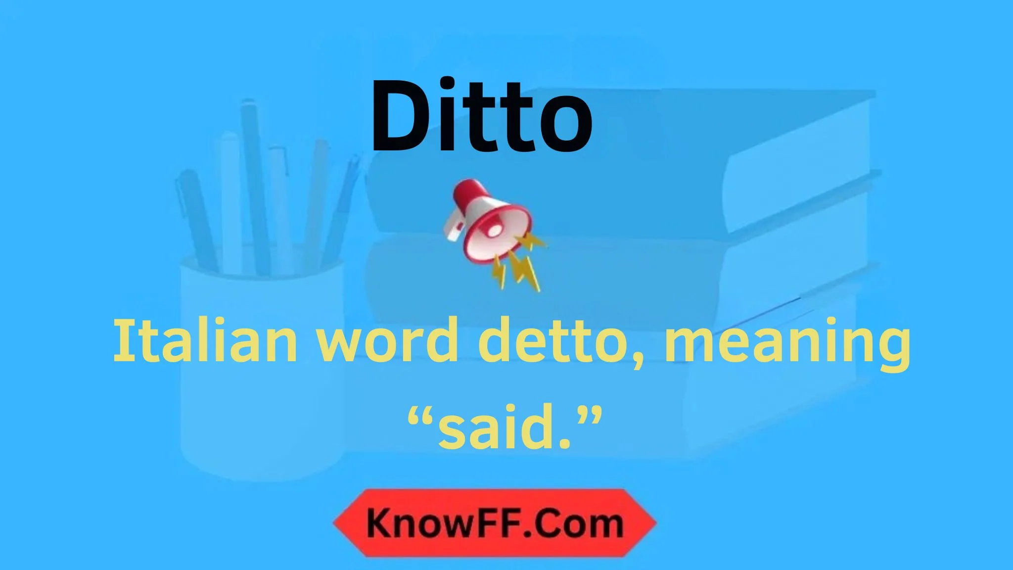 Ditto Meaning in Text