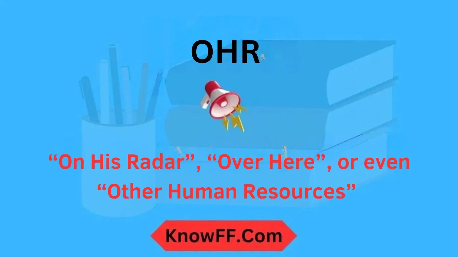 OHR Meaning in Text