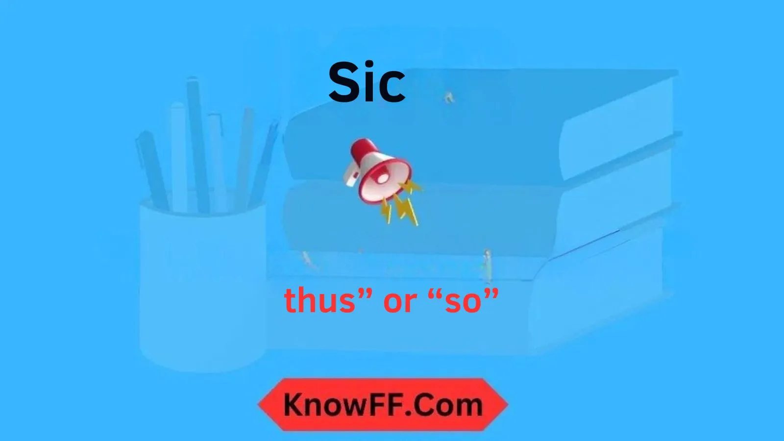 Sic Meaning in Text