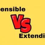 Extensible vs Extendible