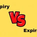 Expiry vs Expiration