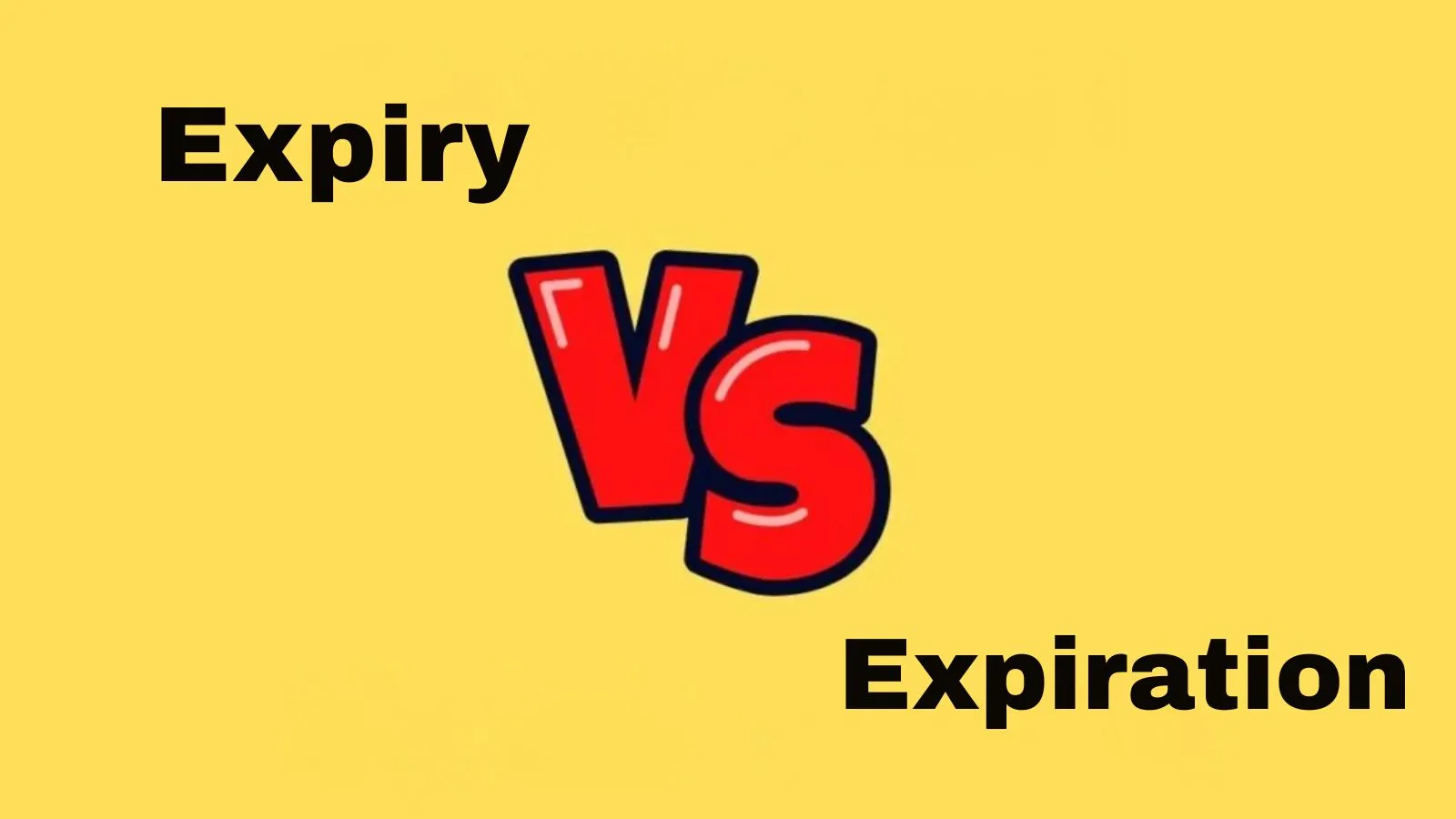 Expiry vs Expiration