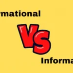 Informational vs Informative